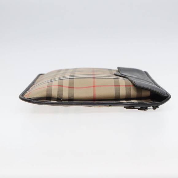 BURBERRY Nova Check Document Case Canvas Beige Auth HK1549 - Picture 3 of 16